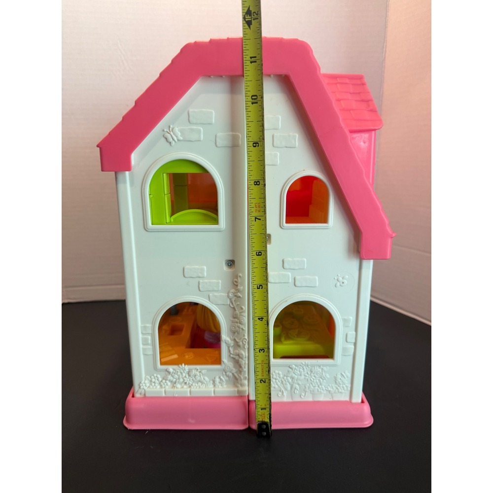 Fisher Price Little People Surprise & Sounds Home Dollhouse Pink Roof WORKS - Picture 11 of 13